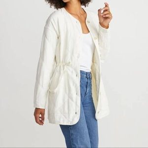 Marine Layer Tiff Quilted Jacket Antique White (Size M)